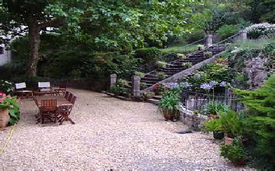 grand escalier du jardin du château massal